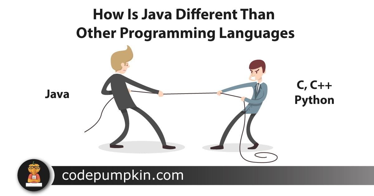 How is Java different than other programming languages
